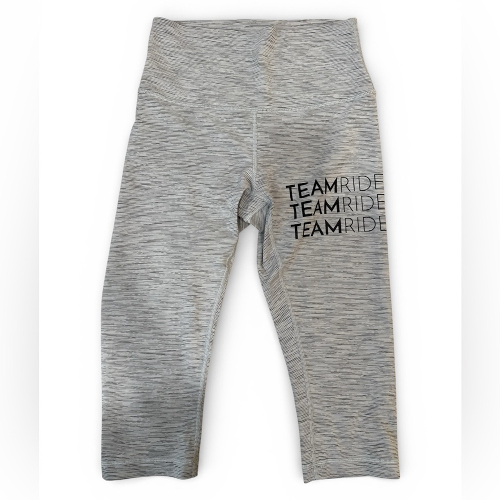 lululemon Team Ride Heathered Gray Leggings Size 6